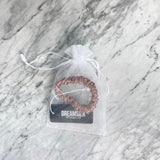 Bronzenes dünnes Seiden-Scrunchie