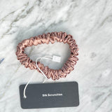 Bronzenes dünnes Seiden-Scrunchie