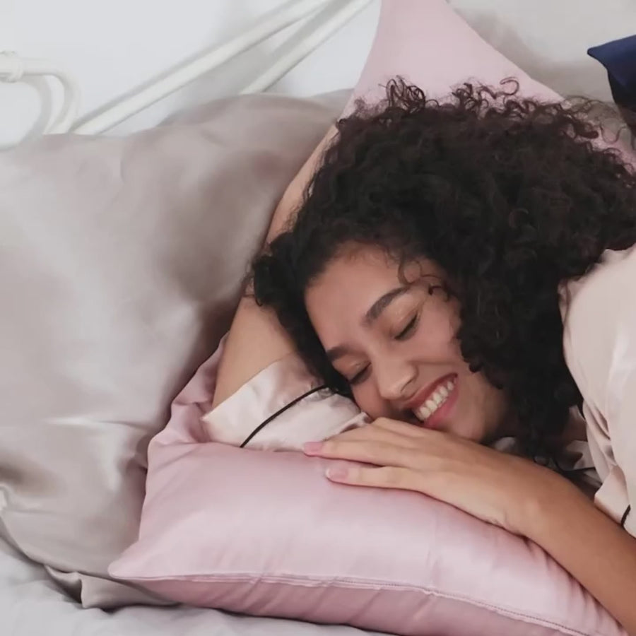 SILPHÉE ELECTRIC BLUE - Silk pillowcases