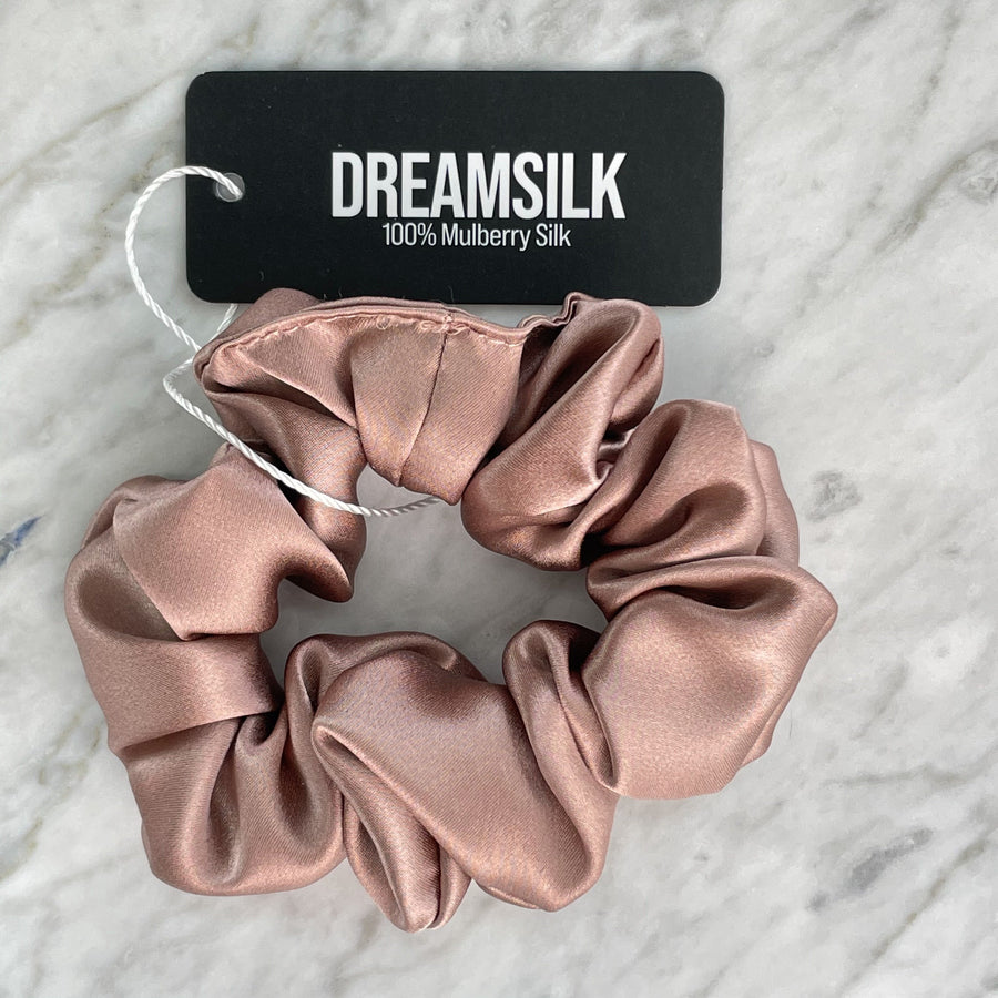 Bronze Silk Scrunchie - Regular