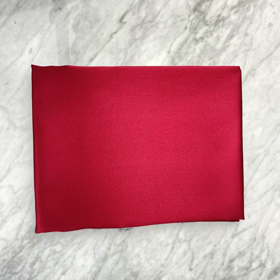 Red Wine Silk Pillowcase - Standard