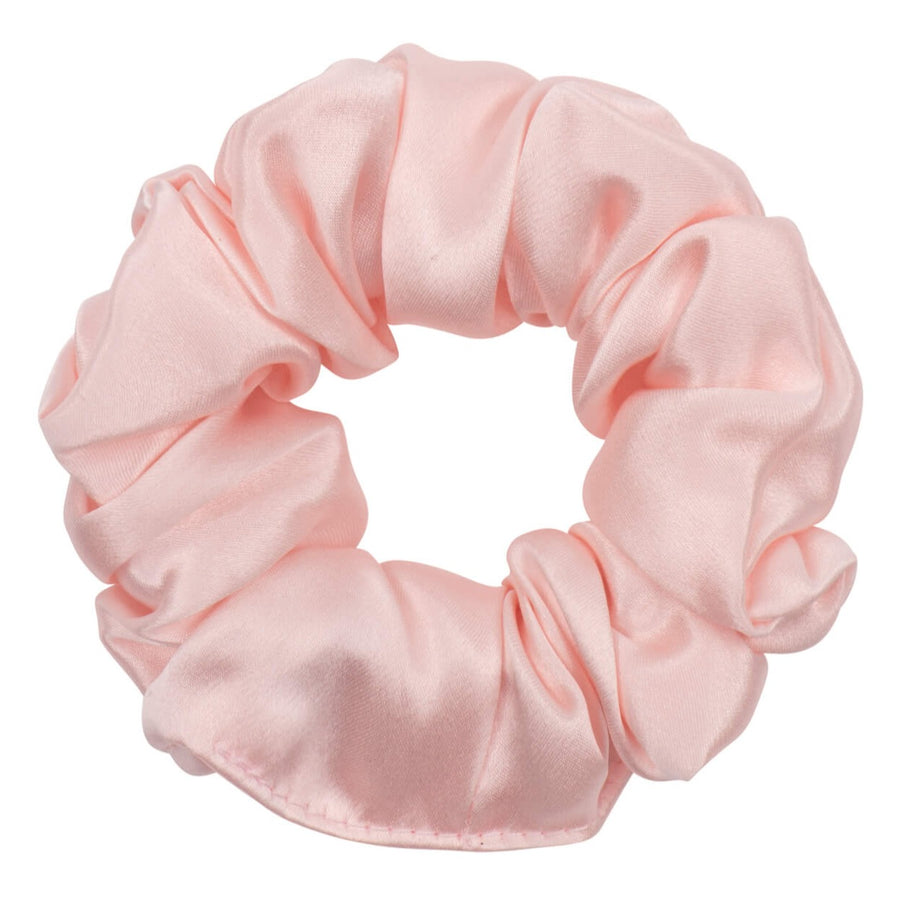 Pink Silk Scrunchie - Regular