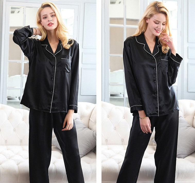 Black Silk Pyjamas - Dreamsilk
