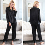 Black Silk Pyjamas - Dreamsilk