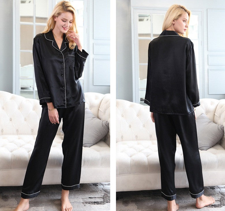 Black Silk Pyjamas - Dreamsilk