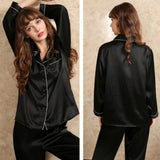 Black Silk Pyjamas - Dreamsilk